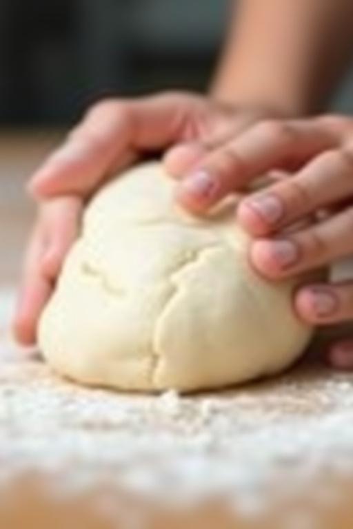 Baker som former et brød for hånd.